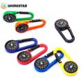 Homestar Mixed Colour Outdoor Camping Hiking Tactical Survival Mini Compass Carabiner Children's Toy Compass Small Gift #460025. 