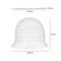 Soft Silicone Hair Coloring Highlighting Cap With Hook Reusable Dye Hat Caps Hair Hairstyling Tools. 
