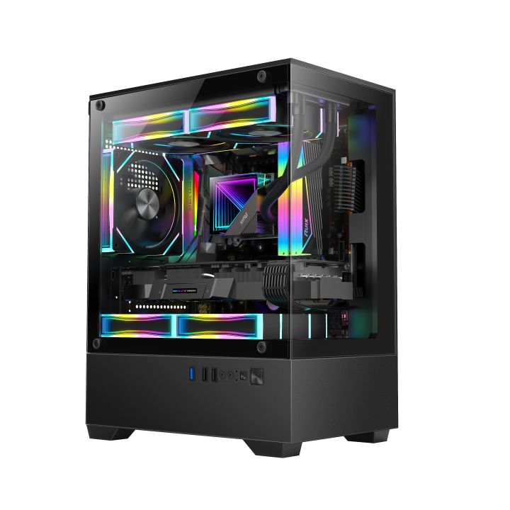 RUIX%20VENUS%20MICRO-ATX%20GAMING%20COMPUTER%20CASE%20MID%20TOWER%20WITH%20TEMPERED%20GLASS,%204%20PCI-E%20SLOTS%20&%20USB%203.0%20-%20Image%205
