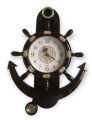 Antique Model Anchor Wall Clock / Easy To Read / Quality & Standard / Teak Color / Battery Operating (1xAA 1.5V). 
