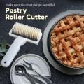 1PC Roller Cutter Pie Pizza Cookie Cutter Pastry Plastic Bakeware Embossing Dough Roller Lattice Cutter DIY Kitchen Baking Tools. 