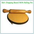 Wooden Roti Board with Rolling Pin # Eco Friendly Roti Maker Brand New. 