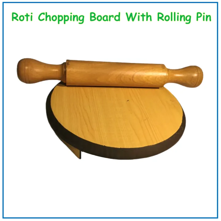 Wooden Roti Board with Rolling Pin # Eco Friendly Roti Maker Brand New