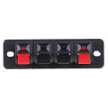 2Pcs 4 Positions Spring Connector Terminal Audio Speaker Terminals Wiring Clip. 