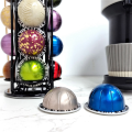 20-Pack Coffee Organizer Display Rack Iron Art Vertuo Pods Coffee Pod Holder for Nespresso Vertuoline Stand Rack Durable Easy Install. 
