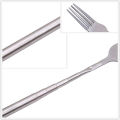 Retro Fork BBQ Telescopic Extendable Dinner Fruit Dessert Long Handle Fork Stainless Steel Cutlery Fork Tableware. 