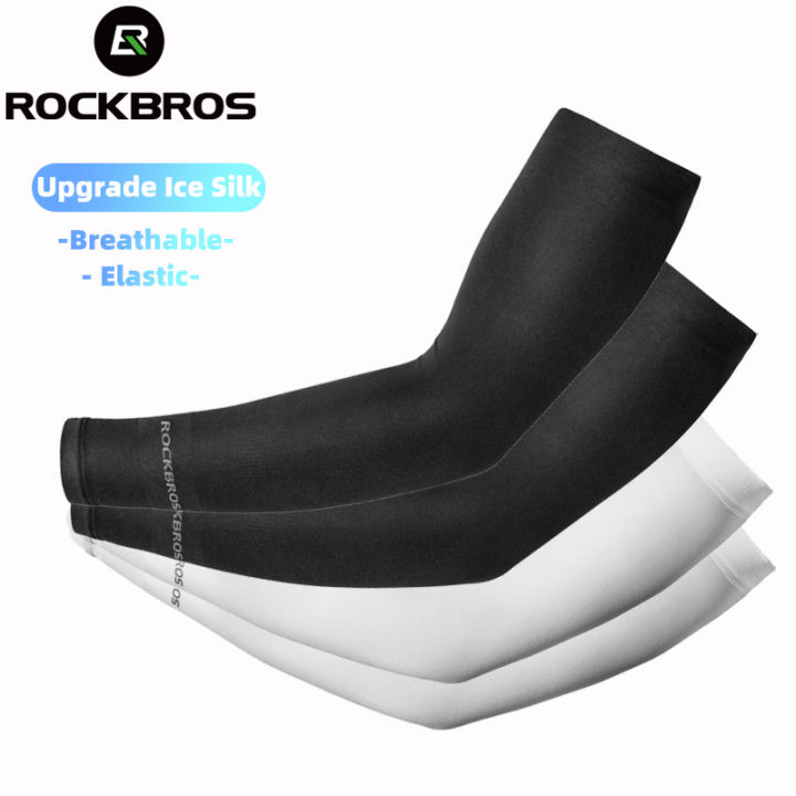 ROCKBROS Cooling Anti-UV Arm Sleeves Breathable Outdoor Sports Sunprotection Ice Slik Arm Cover