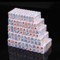 25pcs/lot Standard Plastic 10mm/12mm/14mm Game White Decider Dice Die Rpg Toy Bauble B2c Shop Red And Blue Dots Dice Gyh. 