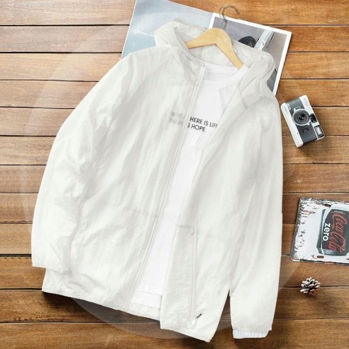 New%202024%20Summer%20Men's%20Sun%20Protection%20Clothing%20Simple%20Fashion%20Loose%20Hooded%20Ultra-Thin%20Strapless%20Men's%20Coat%20Comfortable%20-%20Image%203