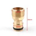 【ZOSR】1/2 3/4 1 Inch Planting Faucet Irrigation Brass Garden Tool Nozzle Adapter Thread Quick Connector Hose Fitting Water Joints. 