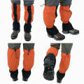 Outdoor Waterproof Leg Gaiters Leg Covers For Hiking Camping Climbing Skiing Desert Boots Shoes Snow Gaiters Legs Protection-Orange-L. 