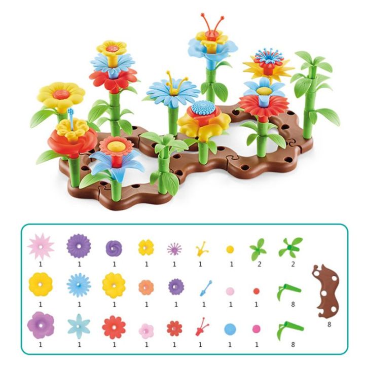 54%20Pcs%20DIY%20Flower%20Garden%20Building%20Toy%20-%20The%20Bouquet%20Dream%20Garden%20Girls%20Flower%20Interconnecting%20Blocks%20Educational%20Toys%20-%20Image%204