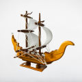 Handmade Wooden Sailing Boat Ship Home Decoration Gift Wooden Ship Model. 