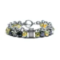 Malachite Beads Bracelets Chain Punk Yoga Chakra Beaded Bracelets for Men Women Fashion Jewelry. 