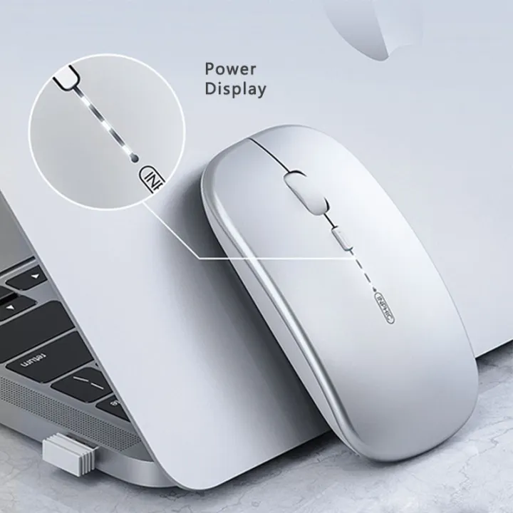 Computer Mouse Power Mouse Wireless Mouse Rechargeable Silent Power Display Adjustable DPI Smart ...