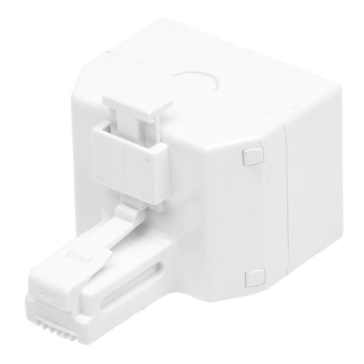 2X 2-Way 6P4C RJ11 Modular Phone Telephone Wall Adapter and Splitter for Landline Telephone