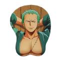 Gaming Wrist 3D One With Mouse Rest Chest Fabric Pad Anime Piece Gel 2Way Male Luffy/Zoro/Ace/Law(Law). 