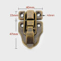 Hardware Toggle Hasp Latch Easy Install Vintage Antique Finish Jewelry Box Clasp 2-Pack Metal Suitcase Latch for Crafting Box. 