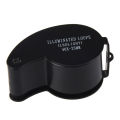 Gem Jewellery Checking LED Lens Black / 40x Magnifier Lens With / Gem Loupe / Best Zooming For Gem Inclusions. 