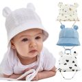 Newborn Baby Hat Summer Muslin Infant Bucket Hats for Girls Boys Cute Printed Fisherman Caps Toddler Kids Panama Sun Cap 3-12 M. 