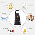 Apron Oil-Proof with Pockets Adjustable Bib Waterproof Chef Apron Gifts , black. 