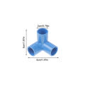 10Pcs PVC Elbow 3 Way Pipe Fittings PVC Garden Right Angle Tee Corner Joint Tent Feet Corner Center Connector. 