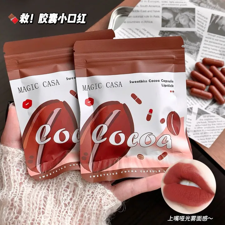 MAGIC%20CASA%20SWEETHEART%20COCOA%20CAPSULES%20SMALL%20LIPSTICK%20SET%20MINI%20KIT%20CHOCOLATE%20CUTE%20POCKET%20LIP%20GLOSS%2010%20-%20Image%202