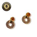 Gold Plated Guaranteed Women Earrings With Stone Beauty Fashion Jewellery. 