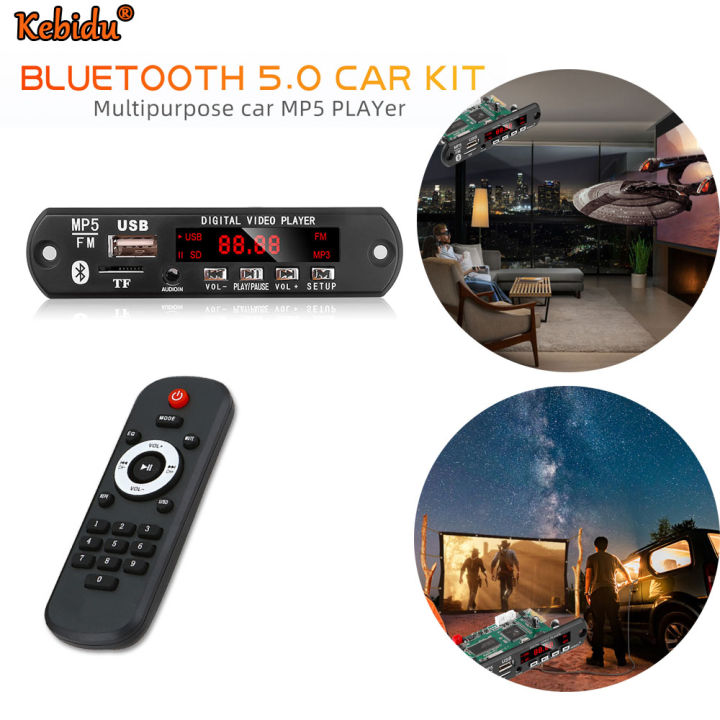 Dc 5v12v Mp5 Video Player Module Bluetooth Decoder Board Support Usb