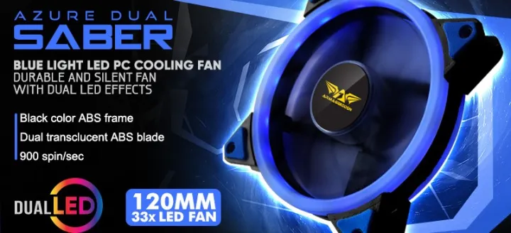 ARMAGGEDDON AZURE DUAL SABER COOLING FAN