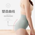 Graphene Antibacterial Belly Contracting Underwear Women's Cotton Crotch Underwear Body Shaping Hip Lifting High Waist Corset plus Size Traceless Briefs. 