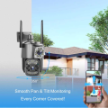 G6 Dual 5Mp | WiFi HD Wireless Dual lens CCTV Camera 360 view with HD Infrared Night Vision Indoor/Outdoor. 