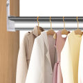1/10Pcs Wardrobe Rail Hanger Rod Socket Support Tube Round End U-Shaped Bracket Wall Mount Open Flange Seat Home Tools. 
