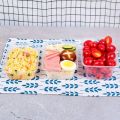 200/1000mlRectangular Disposable Lunch Box Plastic Takeaway Packing Box Transparent Fast Food Box Thickened Lunch Box. 