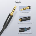 Vention Audio Splitter 3.5mm Aux Earphone Extension Cable Splitter Jack 3.5mm Audio Cable Male to 2 Female AUX Cable Headphone Splitter Connector For Headset Laptop iPhone Samsung PC Tablet Audio Auxiliary Extender Cord. 