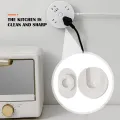 Multifunctional Snap-in Type Wall Fixed Round Router Holder/ Convenient Removable Space Saving Socket Rack/ Bedroom Remote Control Storage Bracket. 