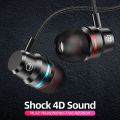 Extra BASS High Quality Earphones 3.5mm Connector with Mic - Super Quality Stereo Earbuds Headset with 3.5mm jack - Stereo Handsfree / Handsfree Extra Bass Headphone Handsfree With Microphone Headphones Wired Earphones Earbuds -JK67. 