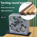 Adjustable Electric Drill Milling Device Wooden Round Rod Planer Woodworking Tools 8 Holes Dowel Maker Jig Kit 8-20mm. 