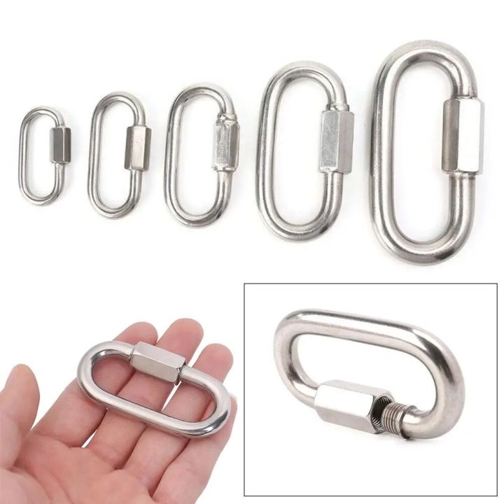 New%20Stainless%20Steel%20Screw%20Lock%20Climbing%20Gear%20Carabiner%20Quick%20Links%20Safety%20Snap%20Hook%20Chain%20Connecting%20Ring%20Carabiner%20Chain%20Buckle%20-%20Image%202