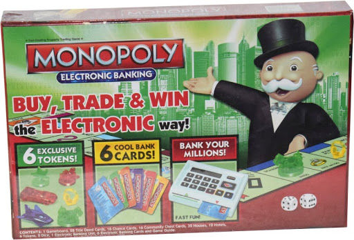 Monopoly Electronic Banking Board Game - Monopoly E-Banking Fantasy Boardgame for Families & Kids by ZinZen