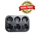 6 Holes Square Cupcake Pan Muffin Tray Cupcake Mold Muffin Pan Carbon Steel Baking Pan Non Stick Bakeware Biscuit Pan Kitchen. 