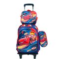 img School Trolley Bag for boys School Trolley Bag For Kids boys Student Rolling Backpack Bags. 
