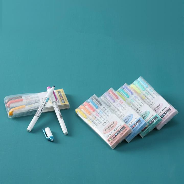 %E3%80%90Hot%E3%80%91%205Pcs%20Highlighter%20Marker%20Useful%20School%20Student%20Studying%20Marking%205-Color%20Highlighter%20Pen%20Plastic%20Shell%20Fluorescent%20Pen%20-%20Image%203