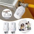 Thermostatic Radiator Valve, 4Pcs Radiator Thermostat Head M30 x 1.5,Thermostatic Valve Head,Standard Radiator Valve. 