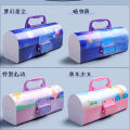 Password Pencil Case Primary School Student Multi-Function Portable Student Pencil Box Pencil CaseinsLarge Capacity Pen Case Password Lock Stationery Box. 
