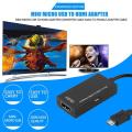 OH  Mini Micro USB To HDMI Adapter Converter Cable Portable Micro USB Male To Female HDMI Adapter Cable Black. 