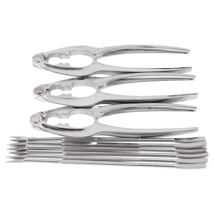 Seafood Crackers Tools Nutcrackers Set, Crab Nut Lobster Opener Shellfish Lobster Leg Sheller Kitchen Kits 9 Pack