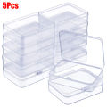 Mini Storage Box -Clear Lidded Small Plastic Box- For Trifles Parts Tools Storage Box Jewelry Display Case Beads Container. 