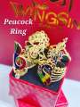 Wing Sing 916 Gold Majestic Classic Peacock Ring / Cincin Merak Padu Emas 916. 