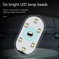 New Car LED Touch Lights Wireless Interior Light Magnetic Auto Door Light Roof Ceiling Lamp Reading Lamp USB Rechargeable 5V. 